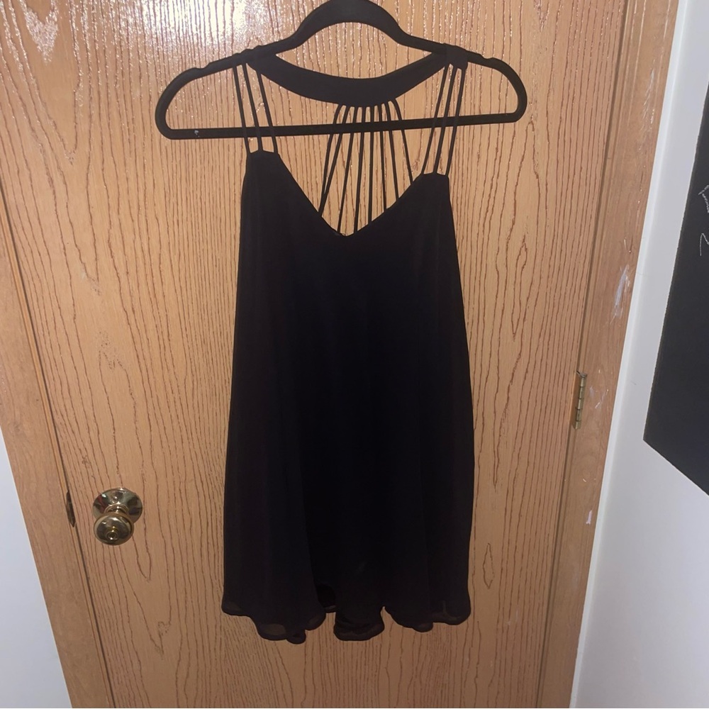 Express Black Strappy Homecoming Formal Dress